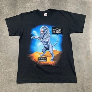 VTG The Rolling Stones Bridges To Babylon Shirt Men L Black 1998 Tour